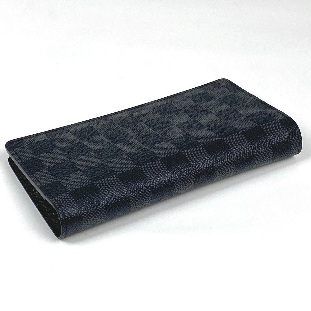 Louis Vuitton Bi fold Billfold Portefeuille Damier Long Wallet Wallet Brazza